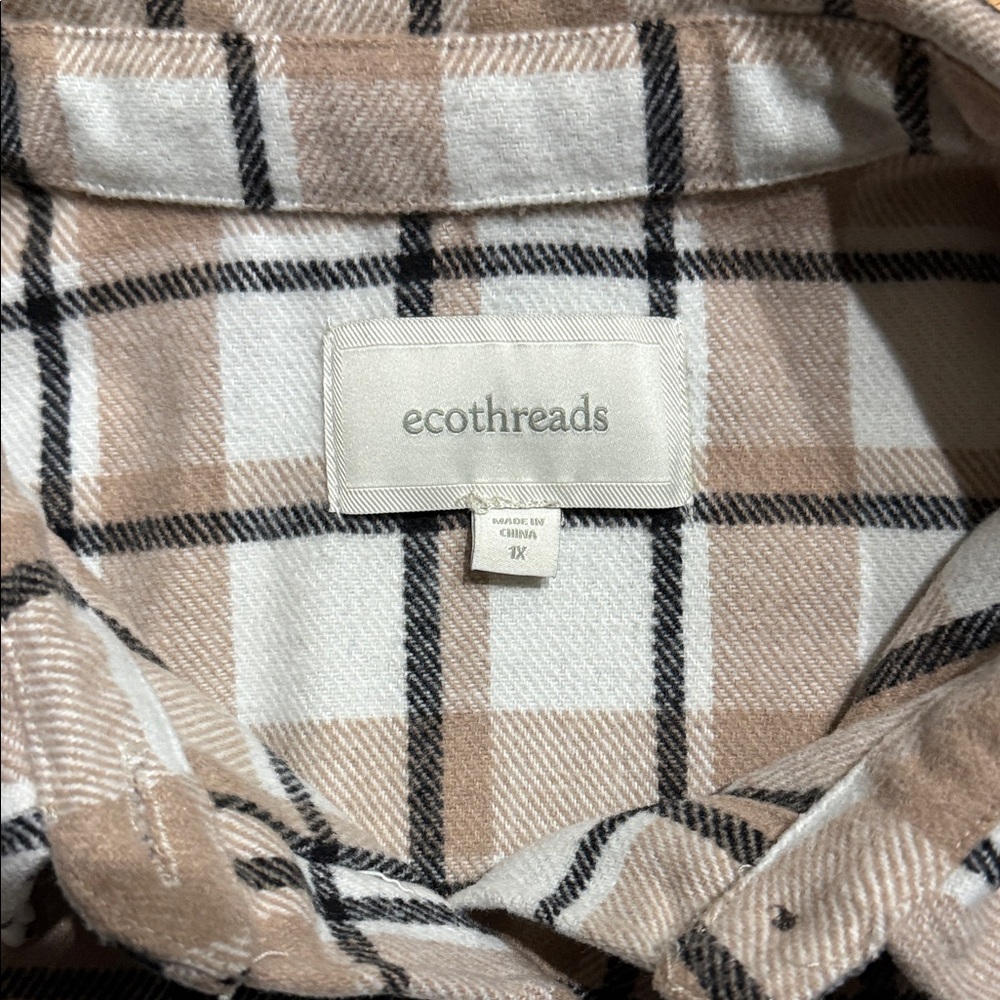 EcoThreads oversized Flannel - Picture 2 of 8